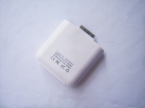 Stitchway UltraPower 1900 mAh Backup Battery Charger for iPhone 3G, 3GS, 4, 4G, iPod, and iPod touch - External, Portable, Rechargeable (Black)