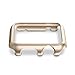 Apple Watch Case,Teslasz 42 MM Aluminum Protective Shell Bumper Cases Covers for Apple iWatch All Models (Gold 42 MM)