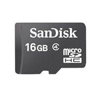 Sandisk 16GB MicroSDHC Memory Card, Class 4