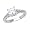Sterling Silver Engagement Rings 213 with CZ - Sizes: 6-9 Sterling Silver Engagement Rings 213 with CZ - Sizes: 6-9