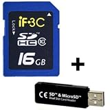 Buy 16GB SD HC Class 10 IF3C Professional High Speed Memory Card SDHC 16G (16...