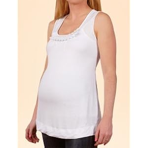 Buy A Pea in the Pod: Sleeveless Scoop Neck Pleated Maternity T Shirt by A Pea in the Pod