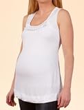 A Pea in the Pod: Sleeveless Scoop Neck Pleated Maternity T Shirt