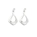 Sterling Silver ''Electroform'' Teardrop Shaped Earrings