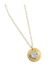Zina Kao Gold Vermeil & Sterling Silver Heart Necklace