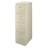 25″ Deep Commercial 4 Drawer Letter Size High Side Vertical File Cabinet Color: Black