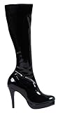 Bottes noires disco femme