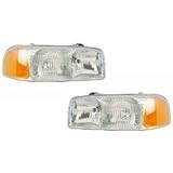 GMC Sierra/Yukon Headlights OE Style Replacement Headlamps Driver/Passenger P...