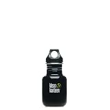 Klean Kanteen Stainless Steel Water Bottle with Poly Loop Cap (12-Ounce, Black Eclipse)