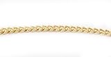Ladies 24k Yellow Gold Layered GL Fine Link Necklace Chain 18