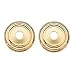 Bail Pull Backplates 1" Brass