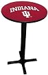 Indiana Hoosiers Pub Table with Black Commercial Base