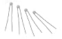 Decorative Hair Pins - Set of 4 (Four) Pins - Pearl