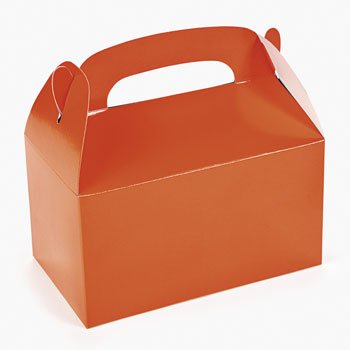 Lot of 12 Orange Treat Boxes Halloween Party Favors
