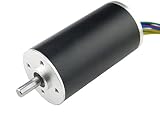 高トルクブラシレスコアレスDCモータD32* L60mm 12V DC6000RPM 8ピンコネクタ（メス）（ホールセンサ付き）