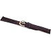 Brown Leather Watch Band Croco Gold Buckle 16mm New