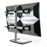 Atdec V-FS-Q Visidec Quad Mount LCDs 12-24 Silver Incl Cable Mgmt/all Hardware