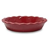 Signature Housewares Sorrento 10-Inch Pie Plate, Burgundy