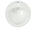 TOTO Lt512G#01 Ultimate 1-Hole Self Rimming sanagloss Lavatory, Cotton White