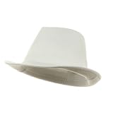 Canvas Fedora Hat / White