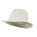 Canvas Fedora Hat / White