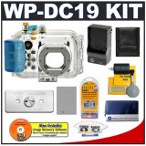 Canon WP-DC19 Waterproof Case with Spare NB-5L Battery + Charger + WW-DC1 Waterproof Case Weights + Cameta Bonus Accessory Kit for PowerShot SD950 IS Digital Camera