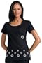 Cherokee Uniforms Daisy Scoop Neck Scrub Top (Available in Black or White)