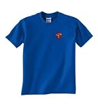 Custom embroidered Super Dad design on t-shirt