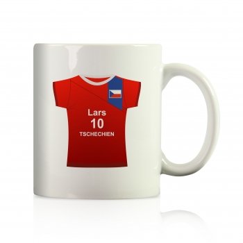 Tschechien EUROPA 2012 Trikot Becher mit Namen und Nummer