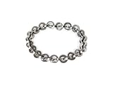 Handsome Ringed Men's Bracelet in Stainless Steel with Presentation Box