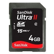Sandisk Ultra SDHC 4 GB Class 4 Flash Memory Card (SDSDH-4096)