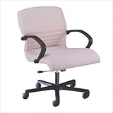 IMAGE OF 1200 Series Management Swivel - Upholstered Arms Finish: Windsor Cherry, Fabric: Precision - Beige