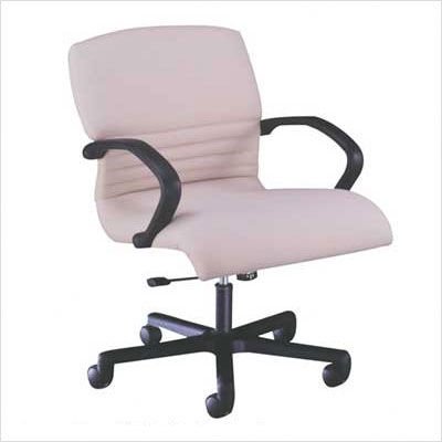 1200 Series Management Swivel - Upholstered Arms Finish: Windsor Cherry, Fabric: Precision - Beige
