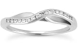 1/10 Carat T.W Diamond Band in 10k White Gold