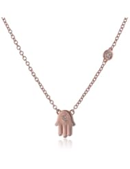 Shy by Sydney Evan Diamond Bezel Hamsa Necklace