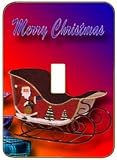 Light Switchplate Cover - Single Toggle - Metal-Designer Switch Plate: Christmas - Xmas - (SCSXM-016)