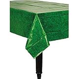 Flannel-Backed Vinyl 52in x 90in Grass Tablecover