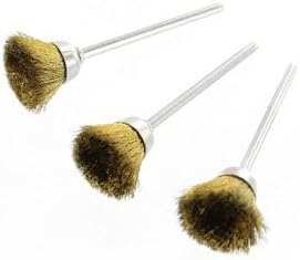 ROTACRAFTBrass Cup Brushes, Pack of 3, Silver