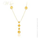 WILLOW GOLD: *ATLANTIS CITRINE NECKLACE 14 KARAT YELLOW GOLD*