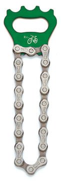 Cover image : Recycled Bike Chain Bottle Opener - Green