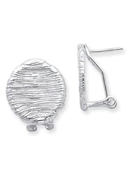 Sterling Silver Omega Back Earrings QE2926"