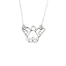 Jewelry : Children's Sterling Silver "Angel" Pendant by Bob Siemon, 14"