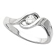 14K White Gold Diamond Ring - 0.20 Ct.