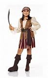 Peasant Pirate Child Halloween Costume Size 12-14 Large