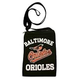 Baltimore Orioles Game Day Pouch Quality Screen Printed Team Graphics Zipper Closure Nylon Strap