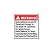 California Proposition 65 Vinyl Sign - Warning Detectable Amounts Of Chemicals