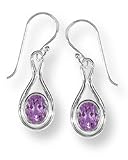 Boma Oval Amethyst Earrings