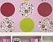 Sizzlin Red Circles - Wall Pops - 5 Big Home Accent Decor Stickers