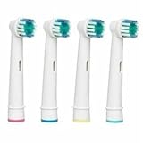 4 x kompatible Aufsteckbürsten Ersatzbürsten für Braun Oral B, EB17-4,Precision Clean, FlexiSoft, Flexi Soft (1 x 4PK)ERSATZ Zahnbürste ,(weiß Clean, Sensitive Clean, Oral-B Professional Care 5000, 6000, 7000, 8000, Oral -B Triumph Professional Care 9000 Serie, Oral-B Advanced Power 400, 900, Oral-B Dual Clean) von Oral-B