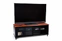Convenience Concepts 6042180 French Country 60-Inch TV Entertainment Center with Shelf and Sliding Doors for Flat Panel TV's up to 50-Inch or 100-Pounds, 2-Tone